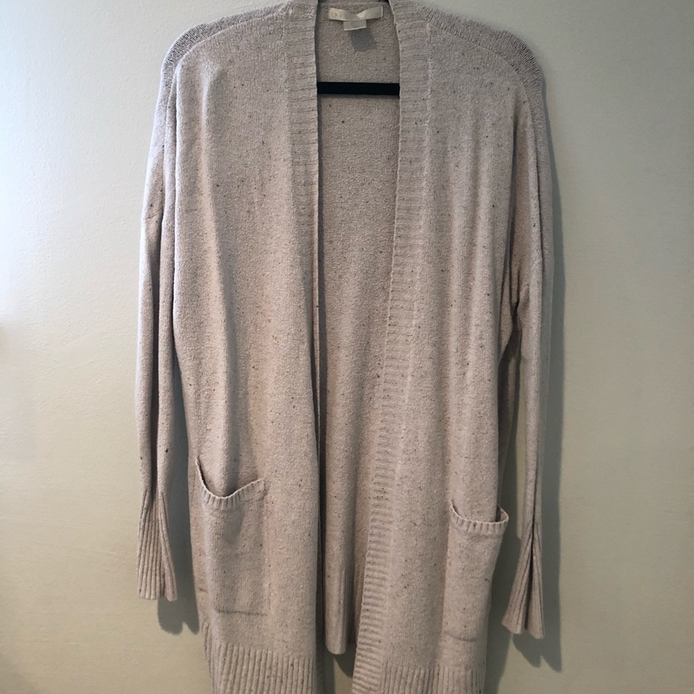 Long Beige Cardigan